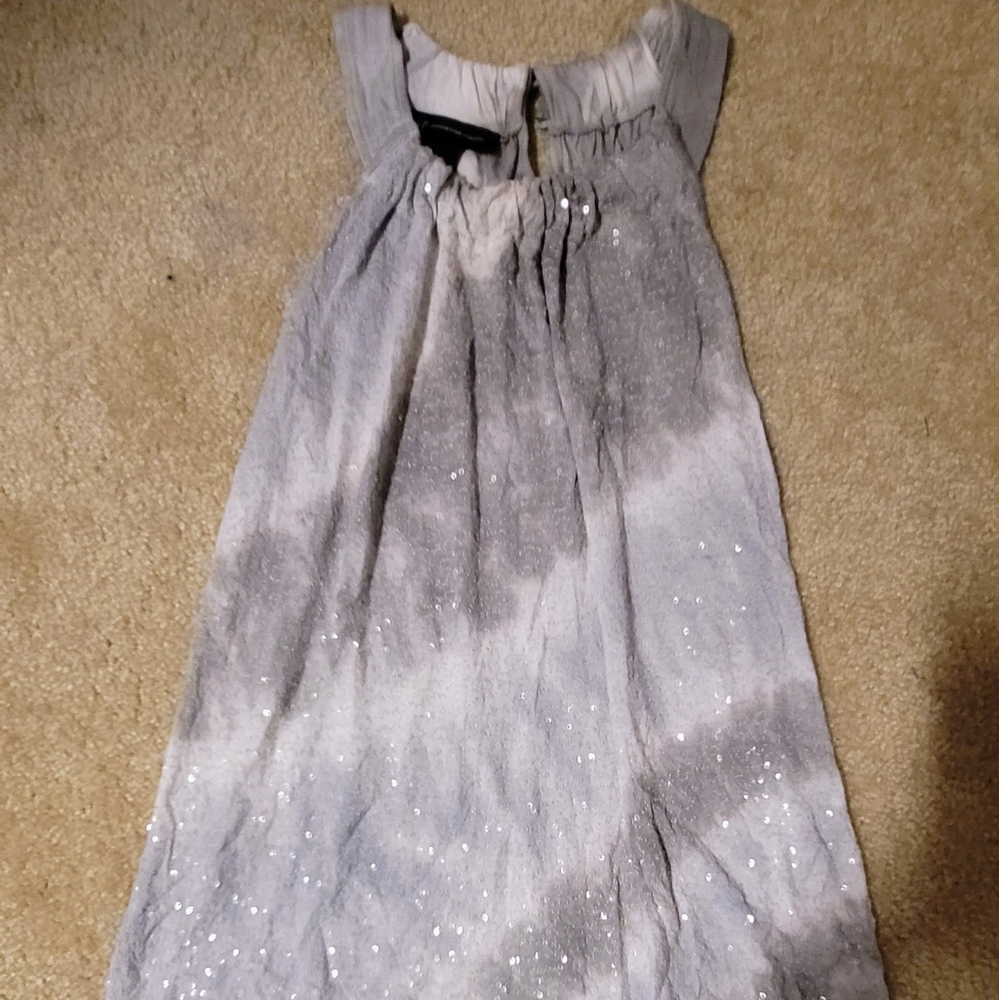 INC International Concepts Shimmering Gray Tank Top